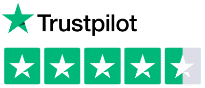 Rated 4.5 stars on Trustpilot